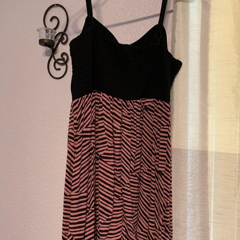 Zebra print tank top dress